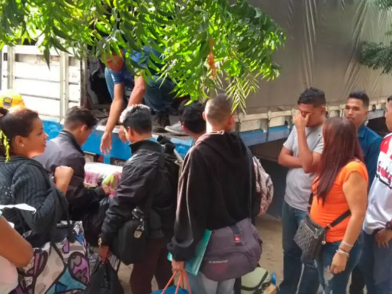Venezolanos en la frontera Venezolanos en la frontera