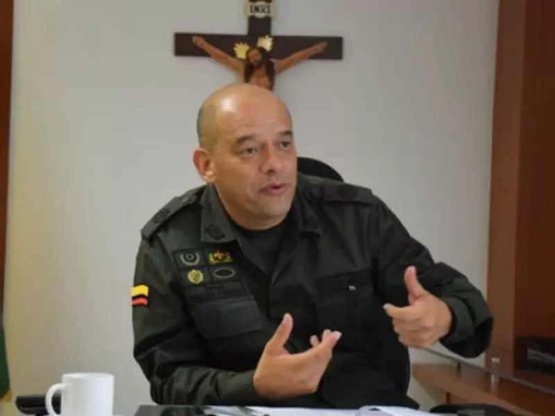 Comandante de Policía Huila, coronel Oscar Pinzón. Comandante de Policía Huila, coronel Oscar Pinzón.