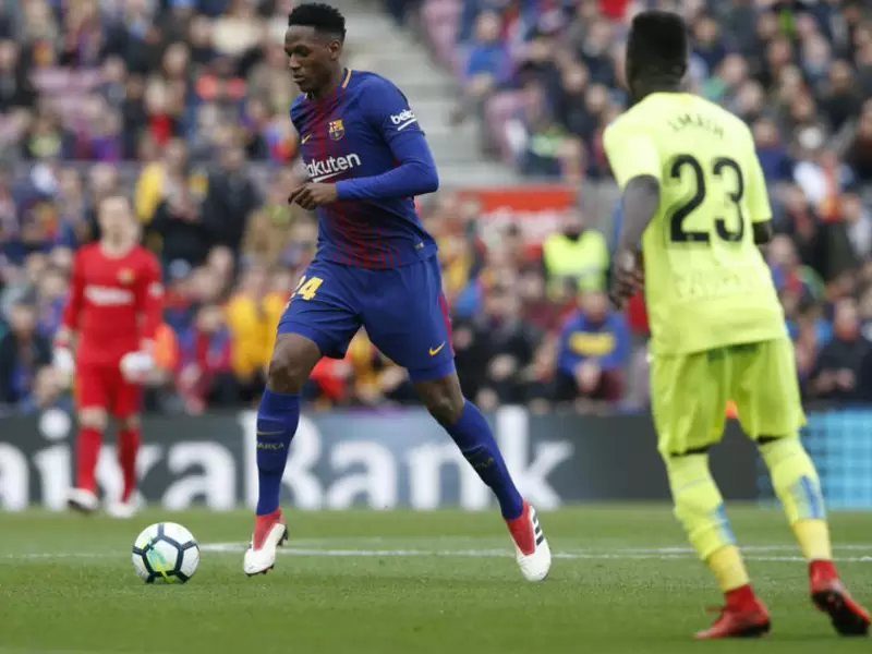 Yerry Mina Yerry Mina en el Camp Nou
