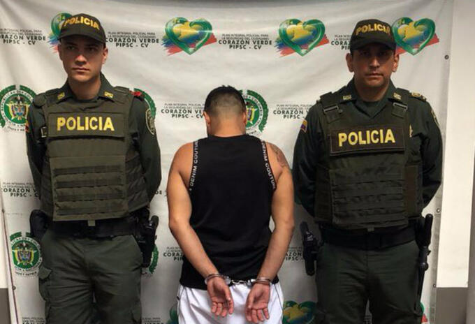 Hombre capturado en Antioquia Hombre capturado en Antioquia
