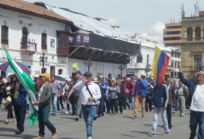 Protesta en Tunja Protesta en Tunja