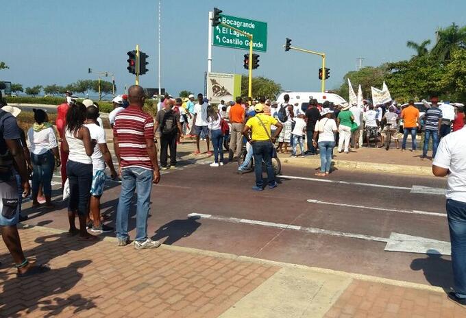 Protesta en Cartagena Protesta en Cartagena