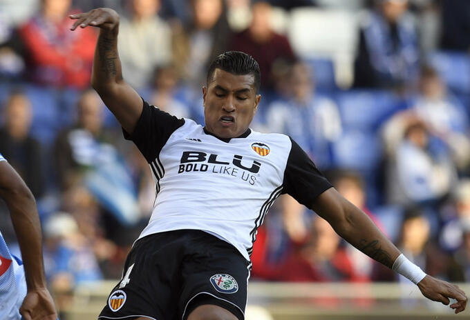 Jeison Murillo con el Valencia Jeison Murillo con el Valencia