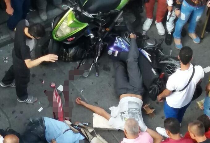 Peatón fue atropellado en el centro de Manizales Peatón fue atropellado en el centro de Manizales
