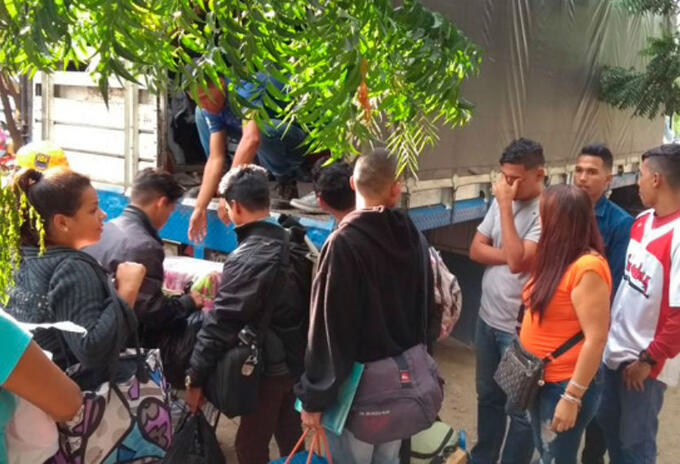 Venezolanos en la frontera Venezolanos en la frontera