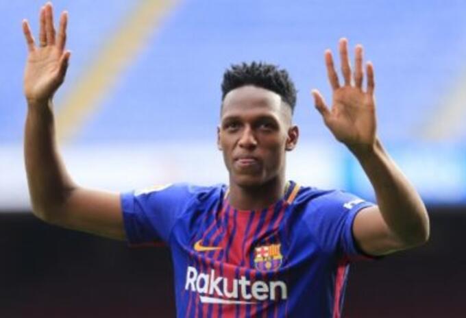 Yerry Mina en Barcelona Yerry Mina en Barcelona