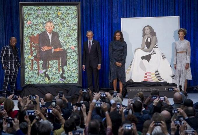 retrato oficial Obama y Michelle retrato oficial Obama y Michelle