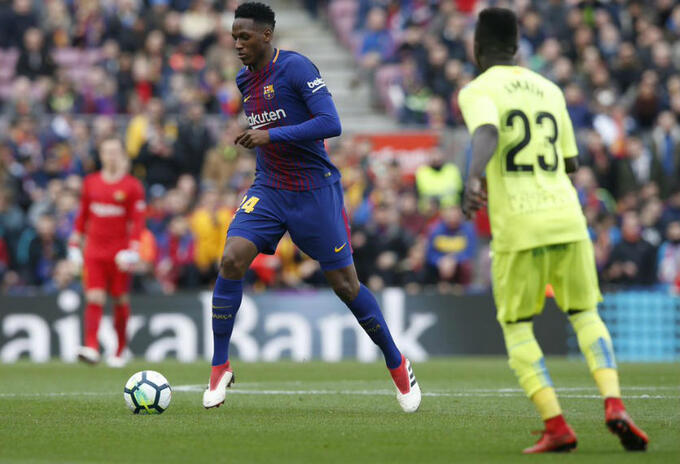 Yerry Mina Yerry Mina en el Camp Nou