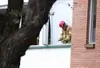 Bomberos atendiendo emergencia por Carro Bomba en Escuela General Santander