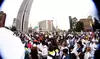 Así se veía uno de los puntos claves de Bogotá en medio de la marcha contra el terrorismo.