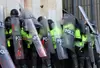 Marcha de estudiantes terminó en fuertes desmanes, en Bogotá