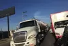 Protesta de camioneros en Bogotá